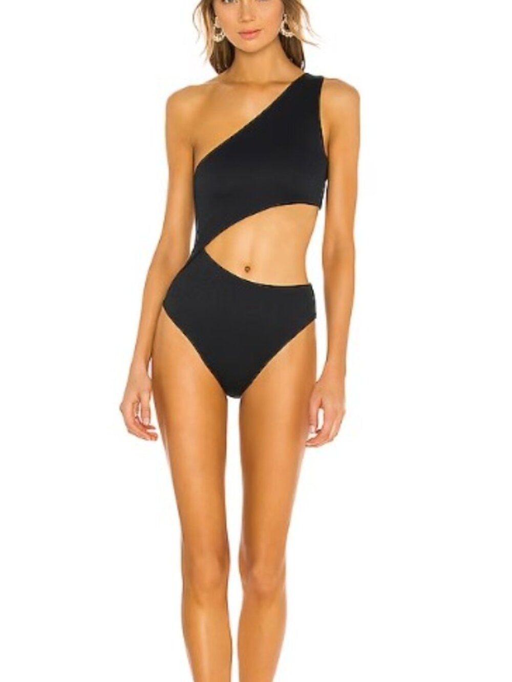 NWOT - Revolve Beach Riot Celine Ribbed One Piece Black Swimsuit - Sz XL